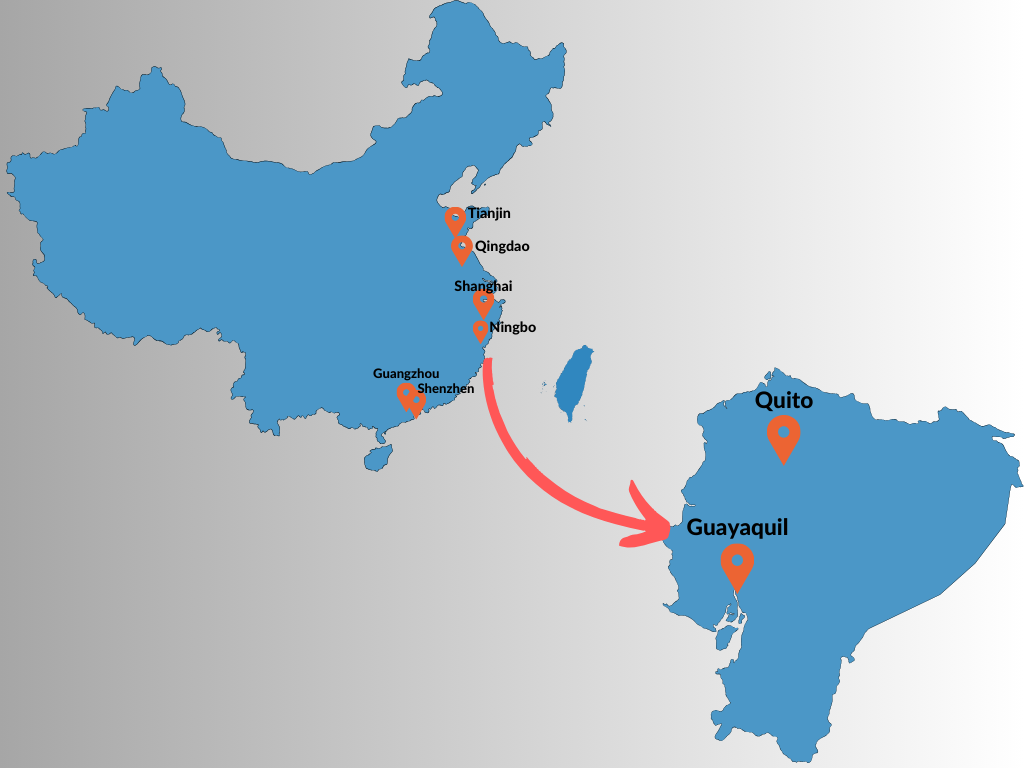 ship from China to Ecuador