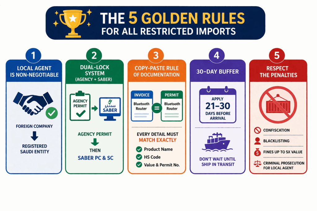 The 5 Golden Rules for All Restricted Imports