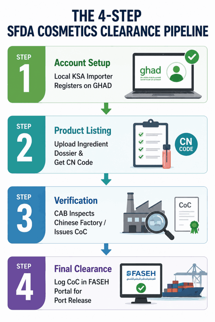 SFDA Certification for Cosmetics from China to Saudi Arabia