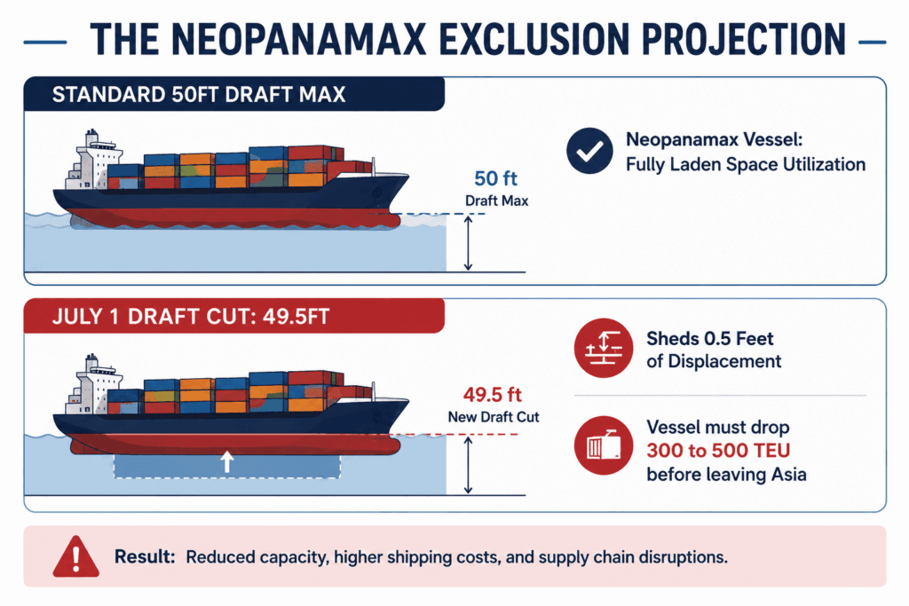 The Panama Canal Climate Bottleneck (Effective July 1)