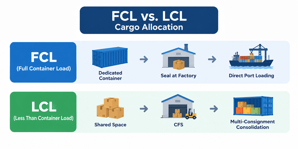 FCL vs LCL CARGO ALLOCATION
